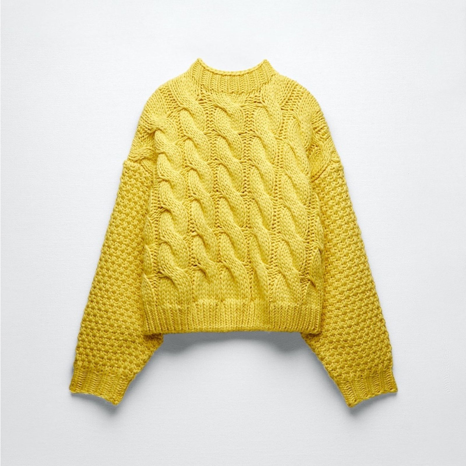 Zara ZARA BLOGGER FAVORITE CABLE KNIT SWEATER Size S / US 4 / IT 40 - 11 Thumbnail