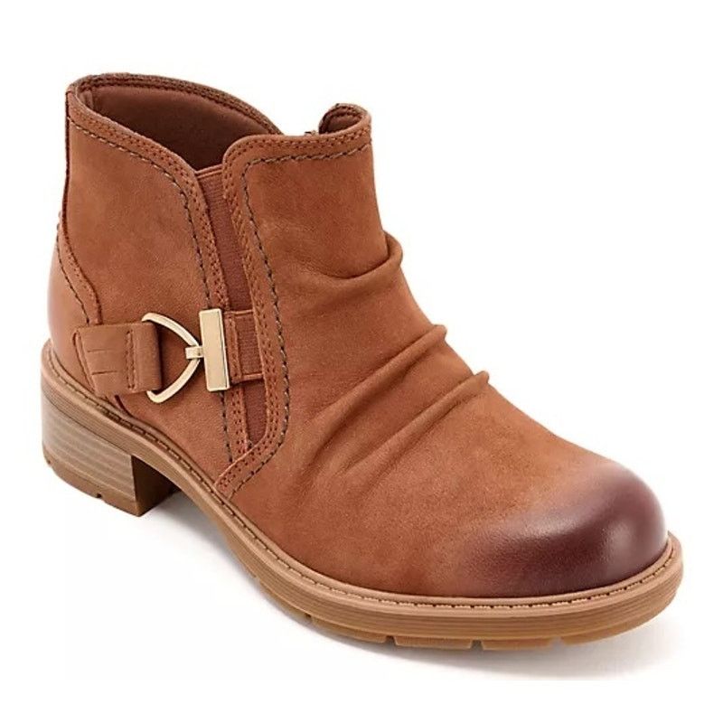 Clarks Clarks Collection Hearth Clara Leather Ankle Boots Tan Size US 8 / IT 38 - 1 Thumbnail