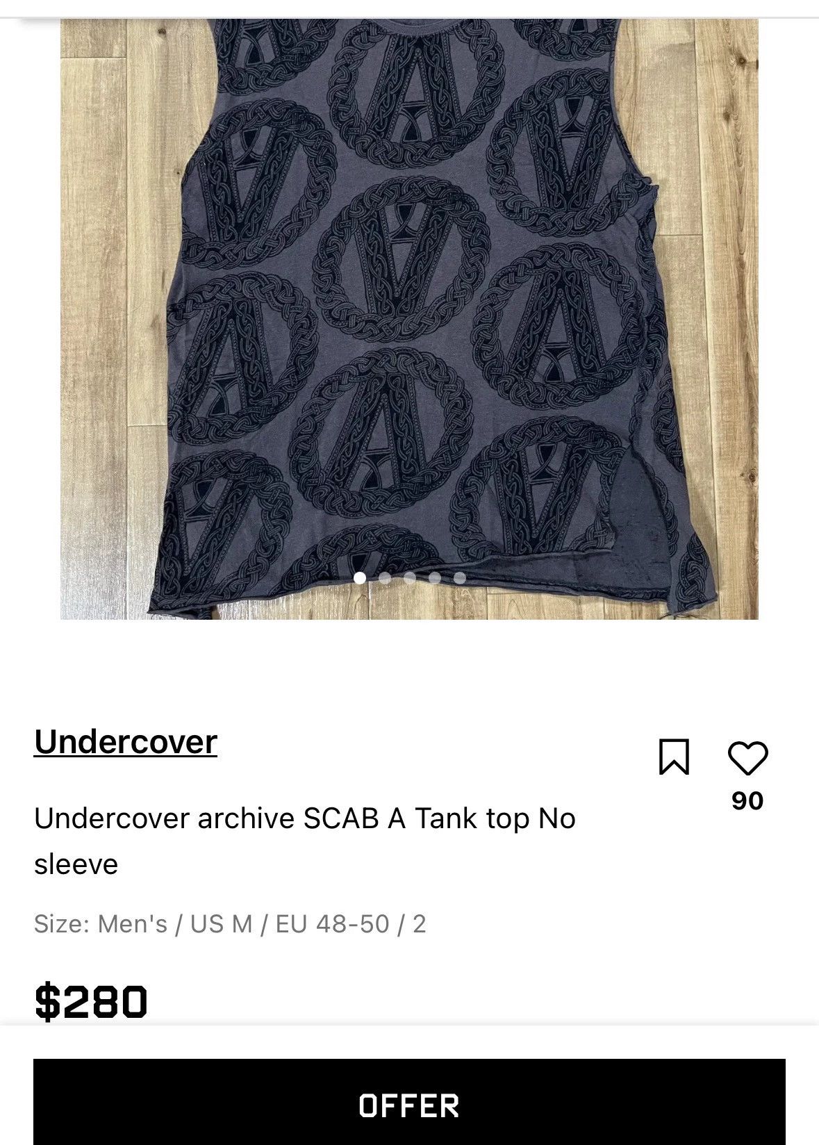 Undercover Undercover 03ss Scab Anti-War All-Over Print Vest Size US L / EU 52-54 / 3 - 4 Thumbnail