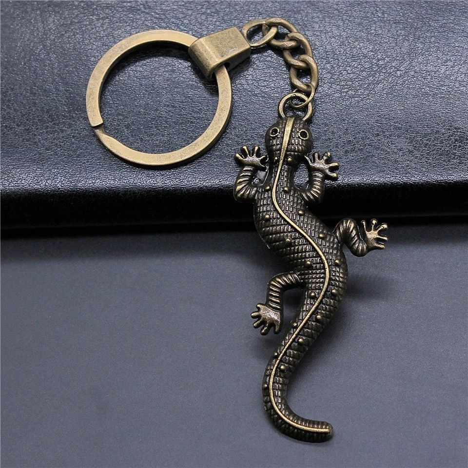 Vintage Vintage Bronze Lizard Keychain Size ONE SIZE - 1 Thumbnail
