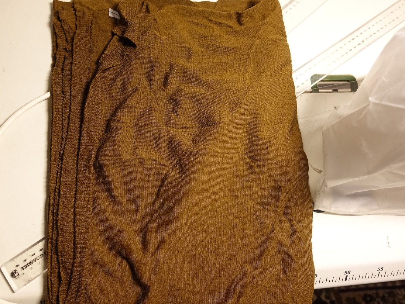 Rick Owens SPHINX MUSTARD SCARF Size ONE SIZE - 2 Thumbnail