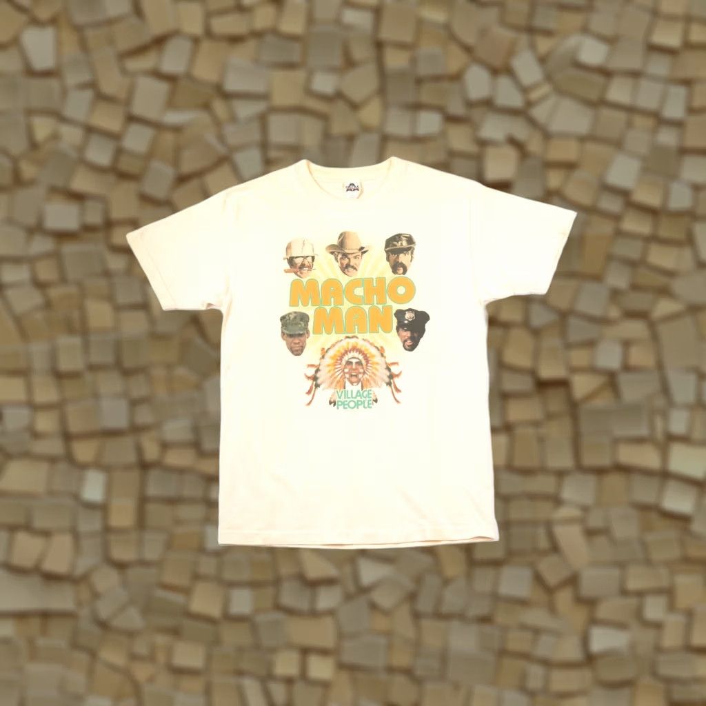 Vintage Alstyle Apparel Activewear Village People Macho Man Vintage Disco T-Shirt M Ivory Mens Short Sleeve 100% Cotton Vintage Disco Size US M / EU 48-50 / 2 - 1 Thumbnail