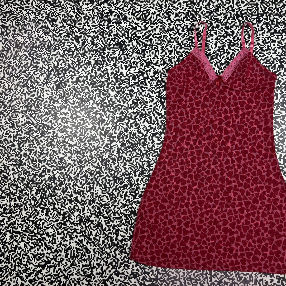 Vintage Vintage Y2K Sexy Heart Monogram Mesh Mini Night Style Dress Size M / US 6-8 / IT 42-44 - 5 Thumbnail