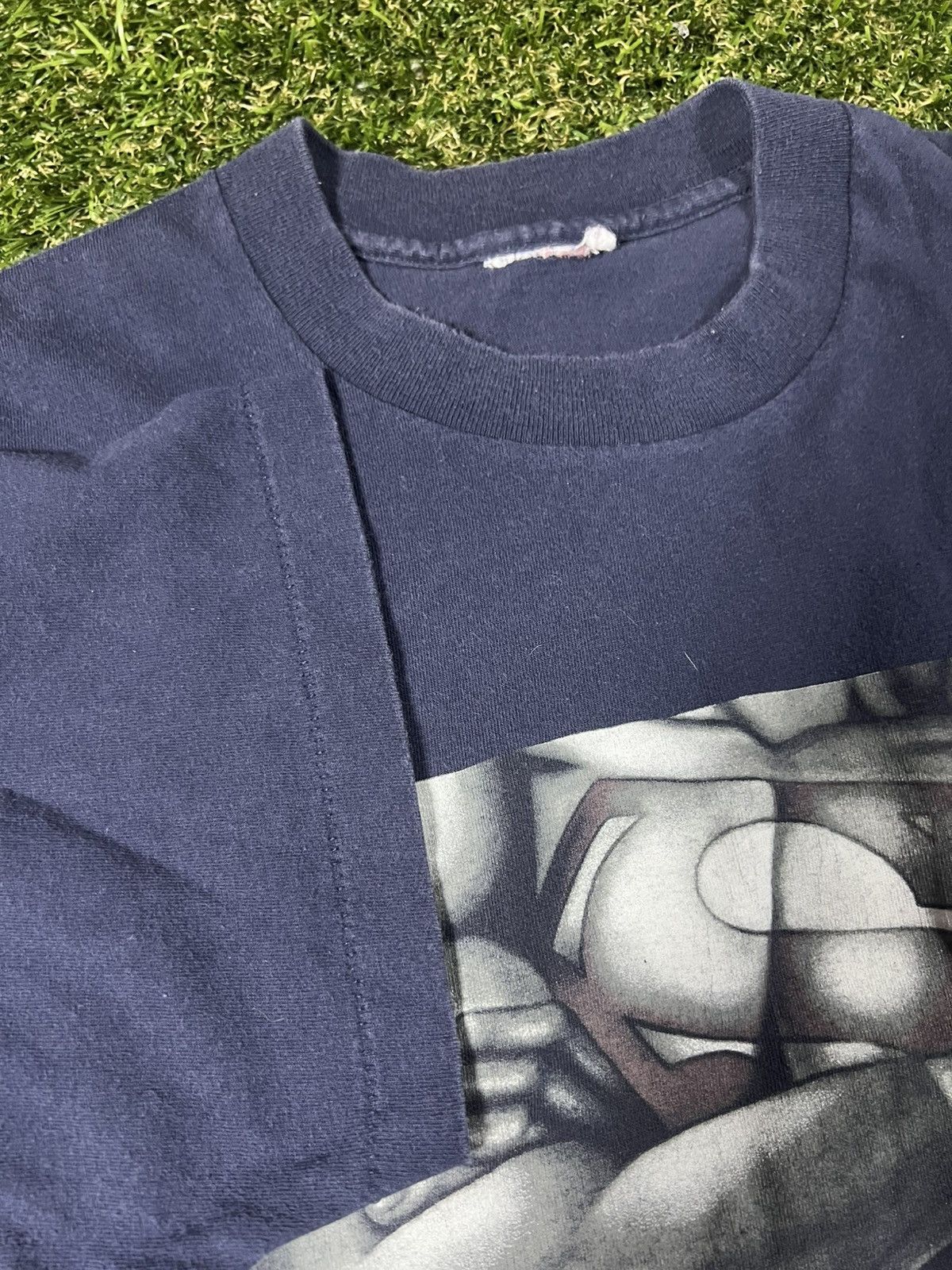 DC Comics Vintage 90s Superman Man of Steel Hero Wear Comics Fun Tee Size US XL / EU 56 / 4 - 3 Thumbnail