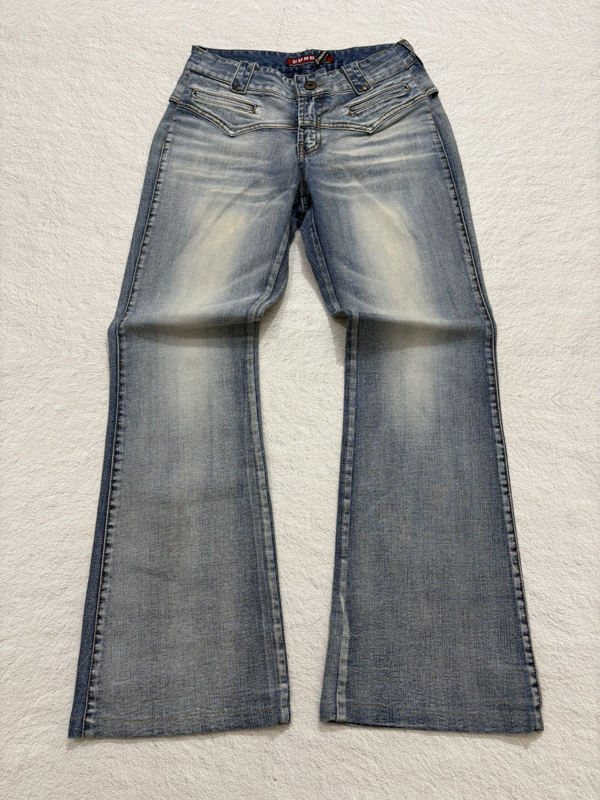 Hysteric Glamour 2000s Flared dongka wash japan denim pants y2k style Size US 28 / EU 44 - 1 Thumbnail