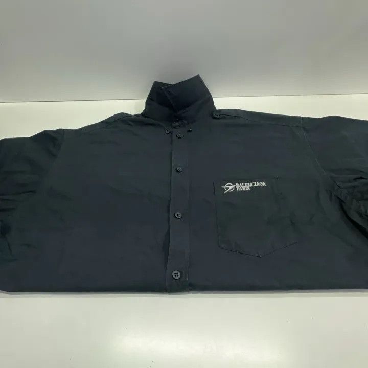 Other Balenciaga Balenciaga Black Short Sleeve Shirt for Men -25 Size US M / EU 48-50 / 2 - 3 Thumbnail