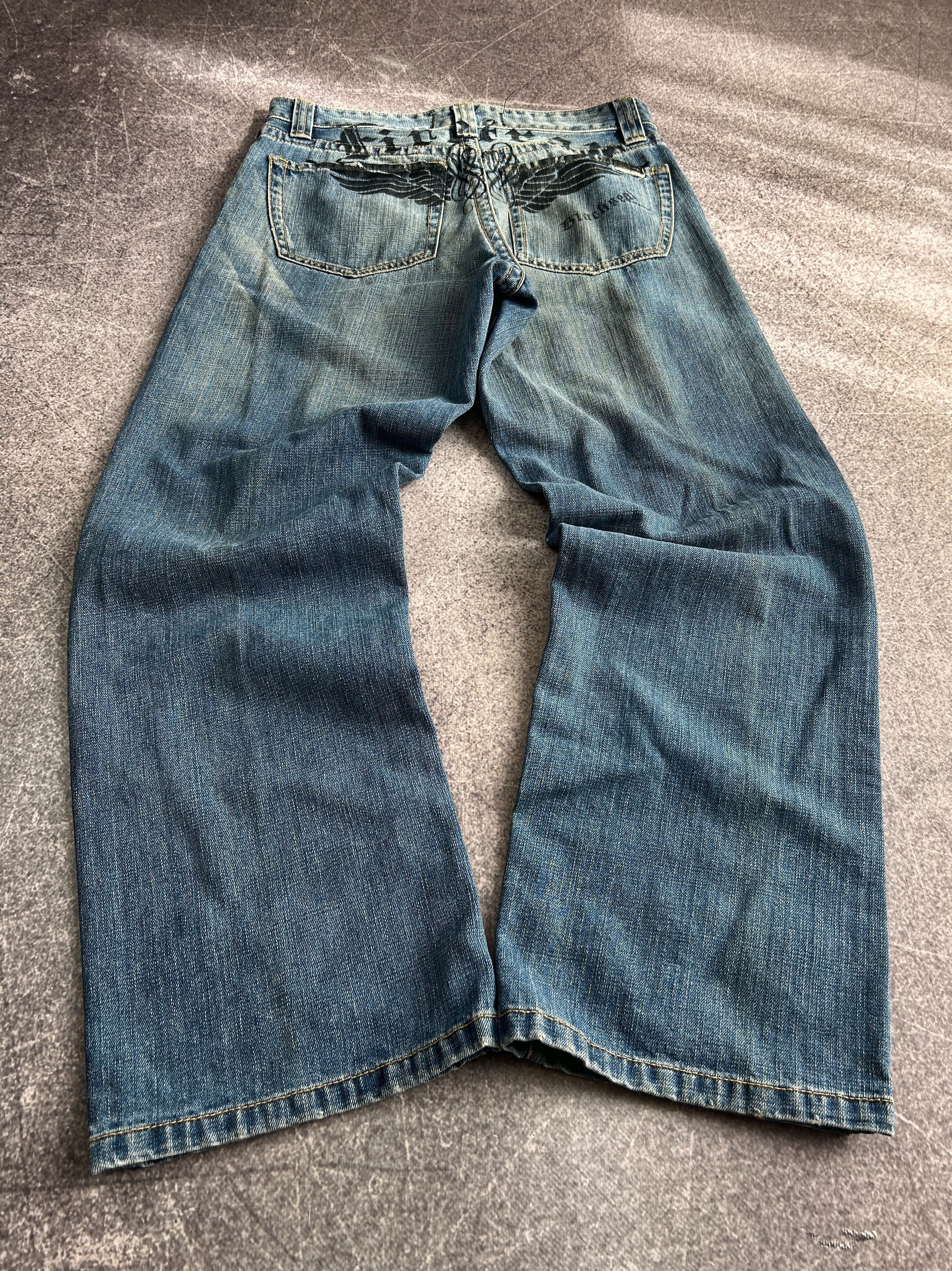 Japanese Brand VTG Balenciaga Rick Owens Style Cargo Jeans 90s Y2K Size US 30 / EU 46 - 1 Thumbnail