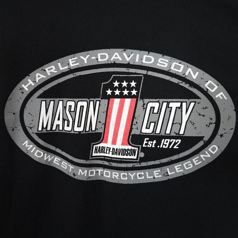 Harley Davidson Harley Davidson T Shirt Mens Size 3XL Black Mason City Iowa Size US XXL / EU 58 / 5 - 4 Thumbnail
