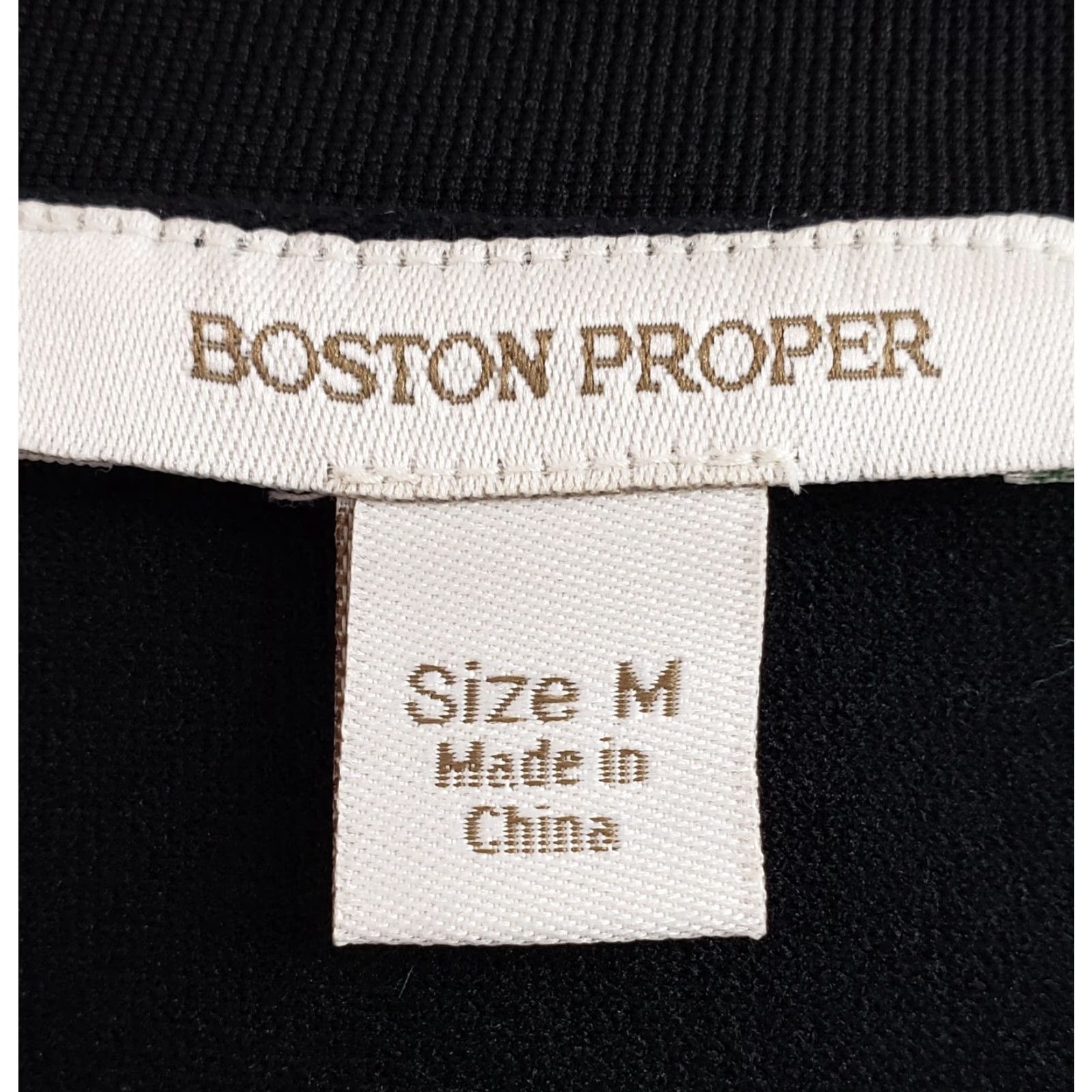 Boston Proper VINTAGE Boston Proper LBD Dress 3/4 Sleeve Black Square Neck Knee Length Sheath M Womens Size M / US 6-8 / IT 42-44 - 3 Thumbnail