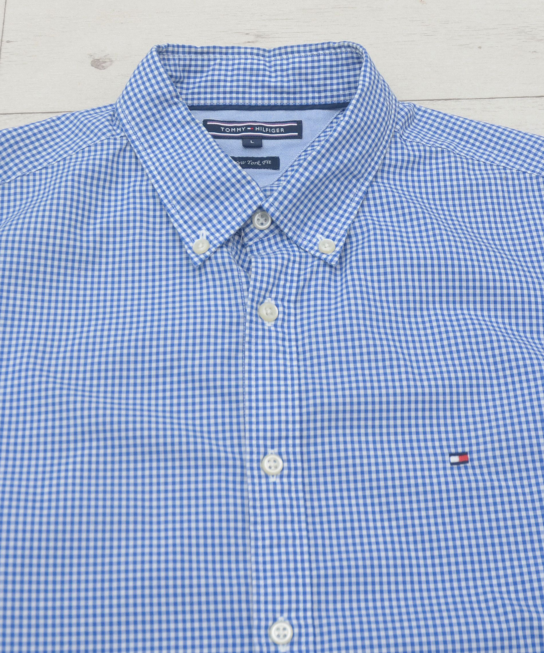 Tommy Hilfiger × Vintage Tommy Hilfiger long sleeved Check Shirt Blue Size US L / EU 52-54 / 3 - 6 Thumbnail