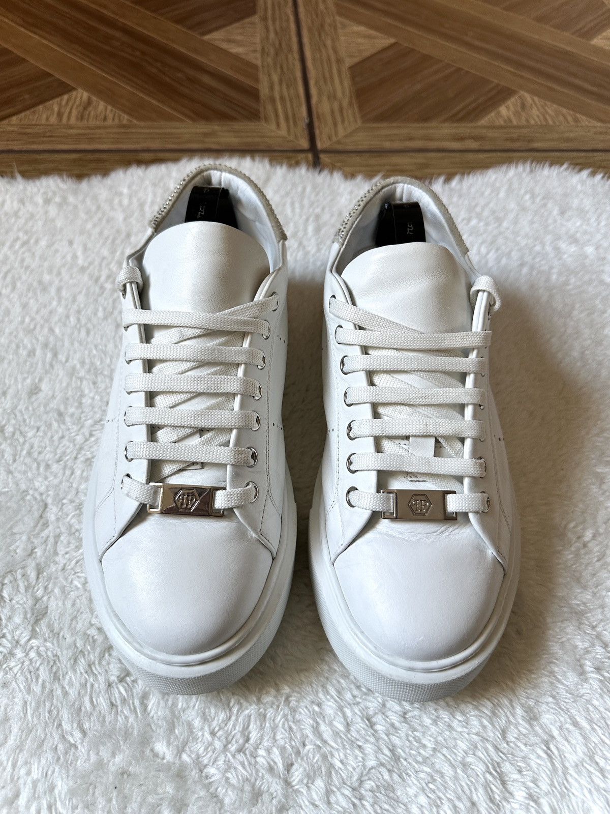 Philipp Plein Philipp Plein White Crystal Low-top Sneakers 39 US 8.5 Size US 8.5 / IT 38.5 - 6 Thumbnail