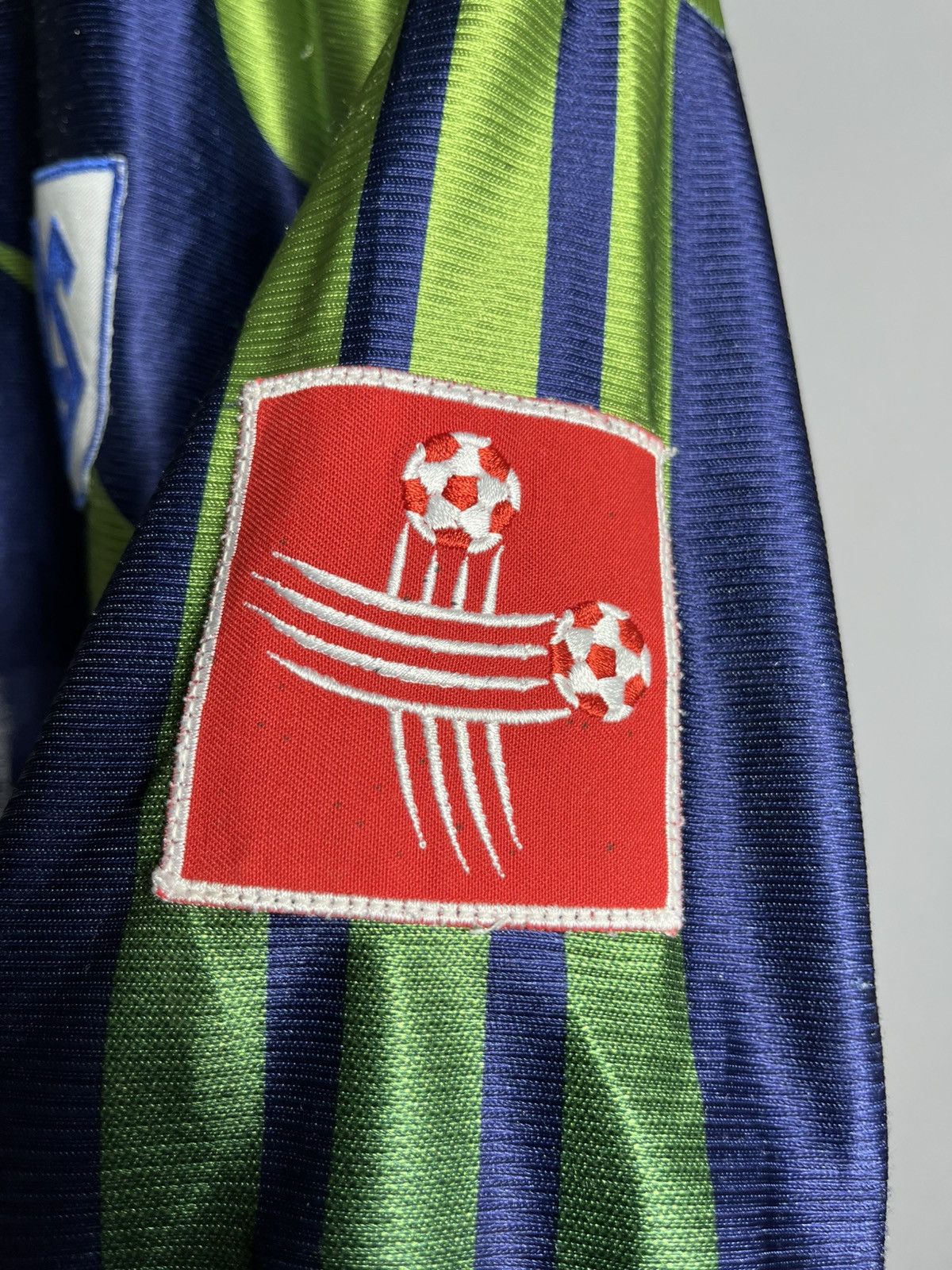 Adidas × Vintage lausanne 1999 2000 AWAY Matchworn SHIRT Goalkeeper Eric Rapo Size US XL / EU 56 / 4 - 5 Thumbnail