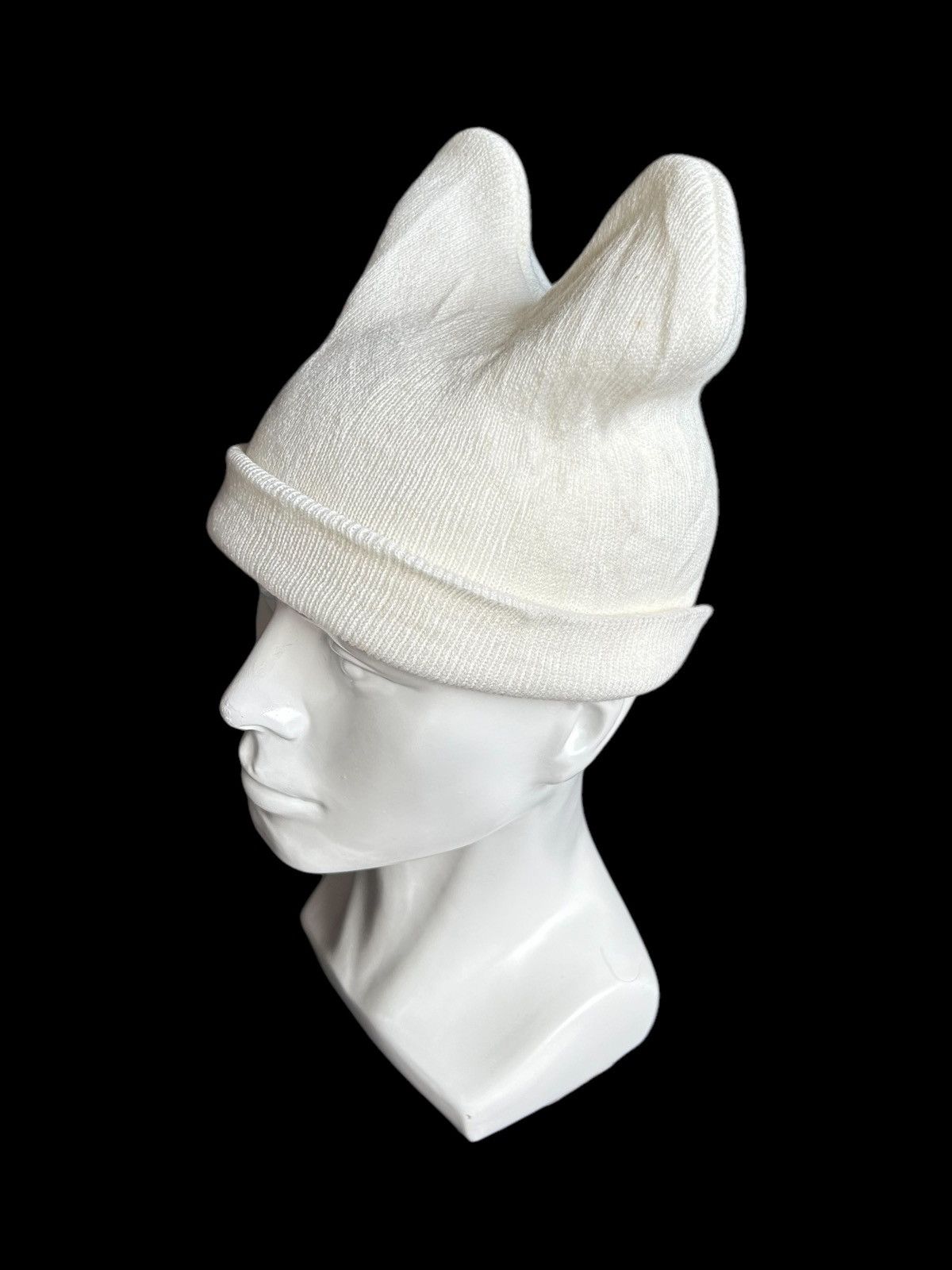 Japanese Brand × Kapital × Vintage ☠️ Devil Horn Japanese Banie Hats Rare Deisgn🎌☠️☠️ Size ONE SIZE - 1 Thumbnail