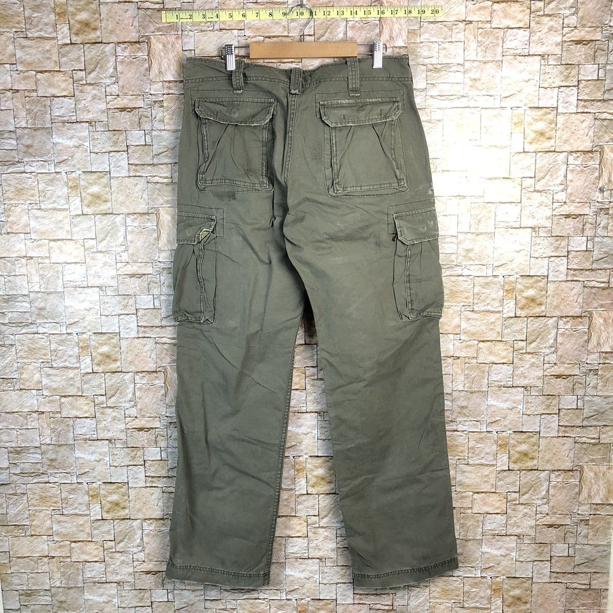 Alpha Industries Alpha Industrie Grey Cargo Multipocket Pants #A152 Size US 31 - 17 Thumbnail