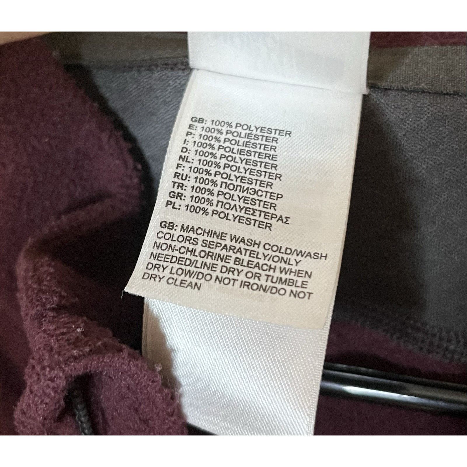 The North Face The North Face Mens Large Maroon Gray 1/4 Zip Up Pullover Size US XL / EU 56 / 4 - 6 Thumbnail