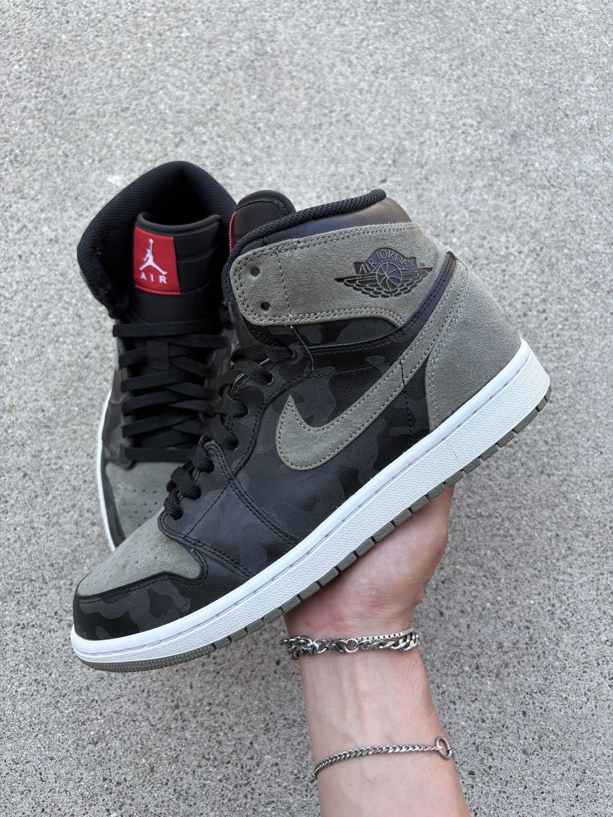 On Feet Jordan Black 2017 2017 Jordan Retro High “Camo 3M Shadow