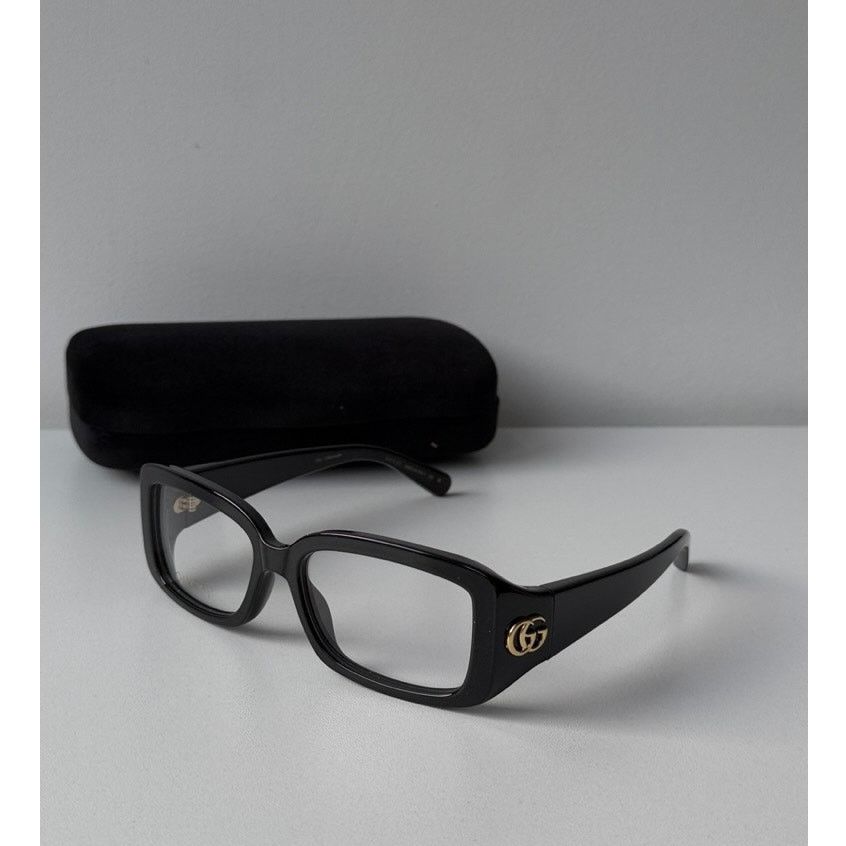 Gucci NEW Gucci GG1406O Black Marmont Eyeglasses Frames Size ONE SIZE - 1 Thumbnail
