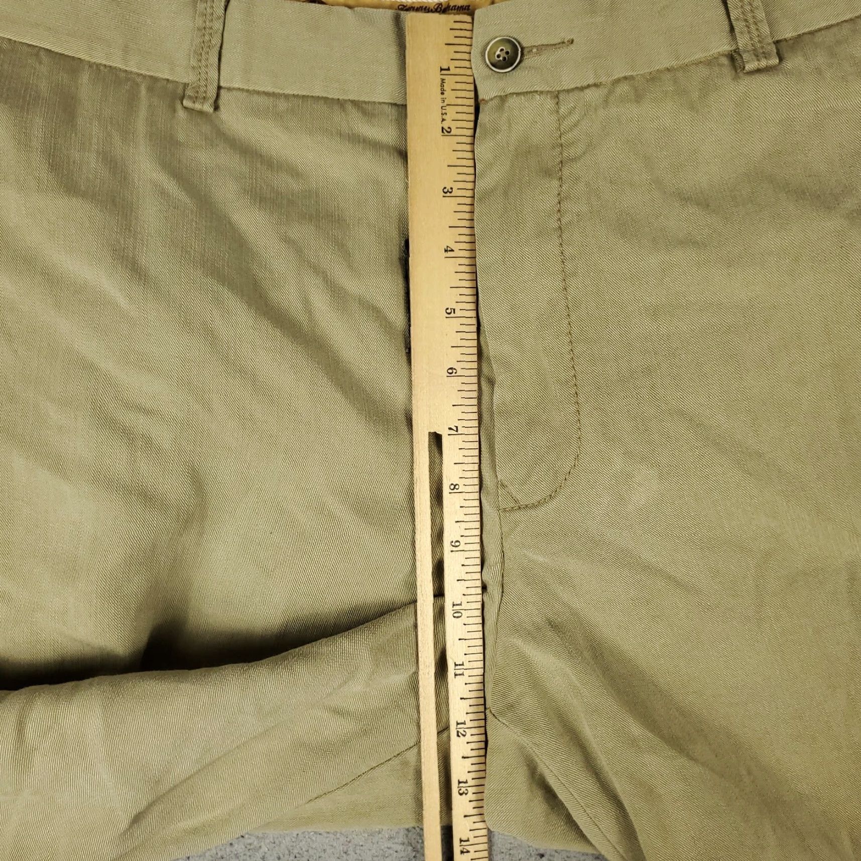 Tommy Bahama Tommy Bahama Pants Mens 42x32 Beige Flat Front Chino Trousers Size US 42 / EU 58 - 5 Thumbnail