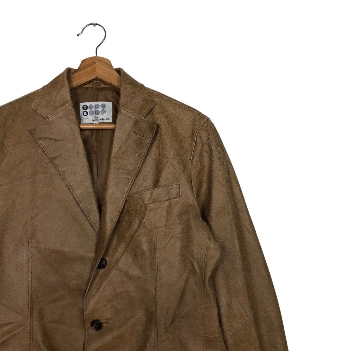Japanese Brand 📌Vintage Chore Worker Leather Jacket Takeo Kikuchi Size US M / EU 48-50 / 2 - 7 Thumbnail