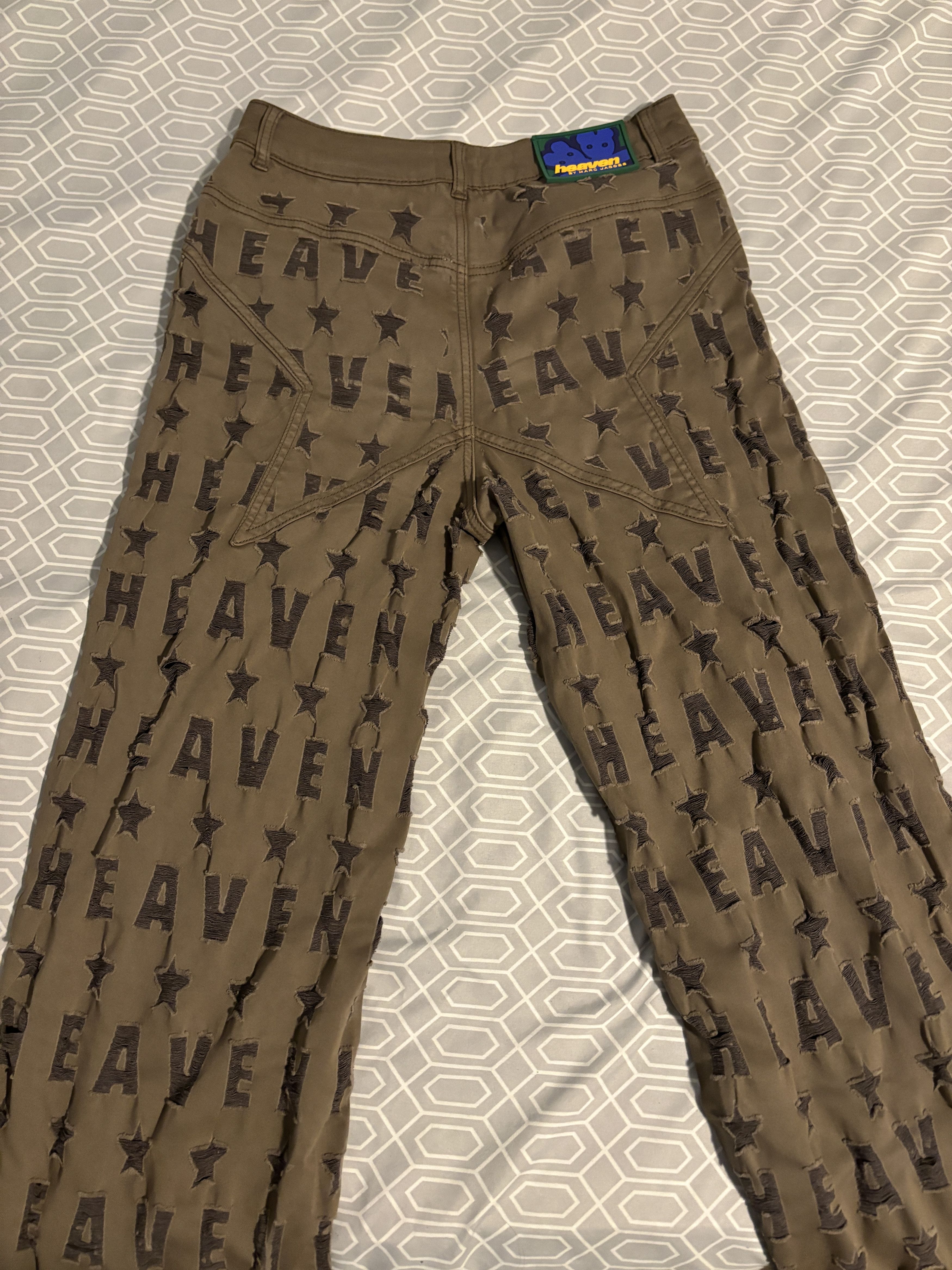 Heaven by Marc Jacobs Heaven Shredded Star Flared Jeans - Marc Jacobs Heavn Pants Size 30" / US 8 / IT 44 - 5 Thumbnail