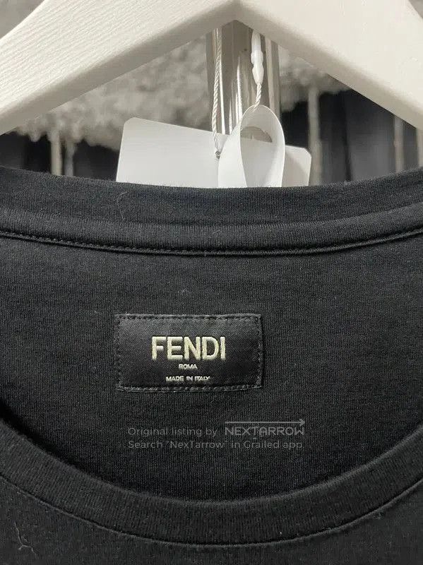 Fendi Fendi Black Cotton Graphic T-shirt for Women . Size XL / US 12-14 / IT 48-50 - 5 Thumbnail
