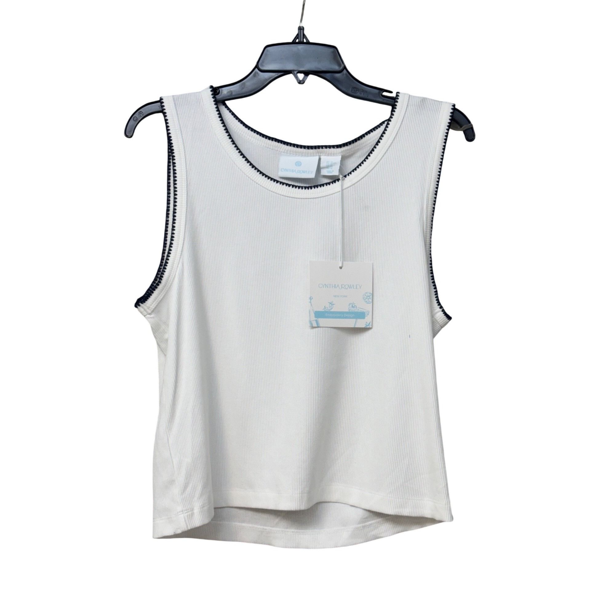 Cynthia Rowley Cynthia Rowley Sleeveless Ribbed Tank Top With Embridered N Size XL / US 12-14 / IT 48-50 - 8 Thumbnail