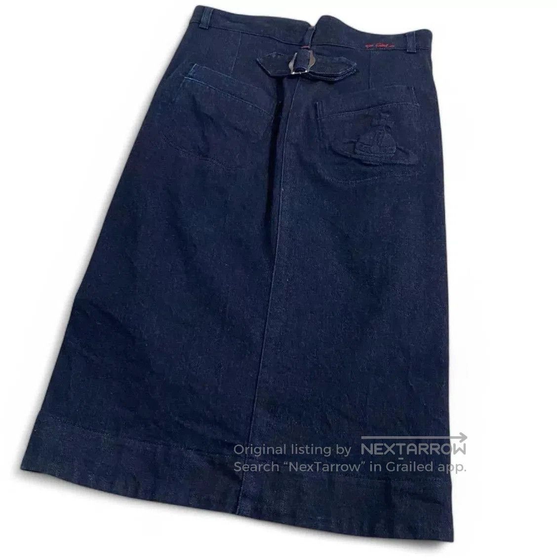 Vivienne Westwood Vivienne Westwood Embroidered Indigo Denim Skirt L. Size 39" - 2 Thumbnail