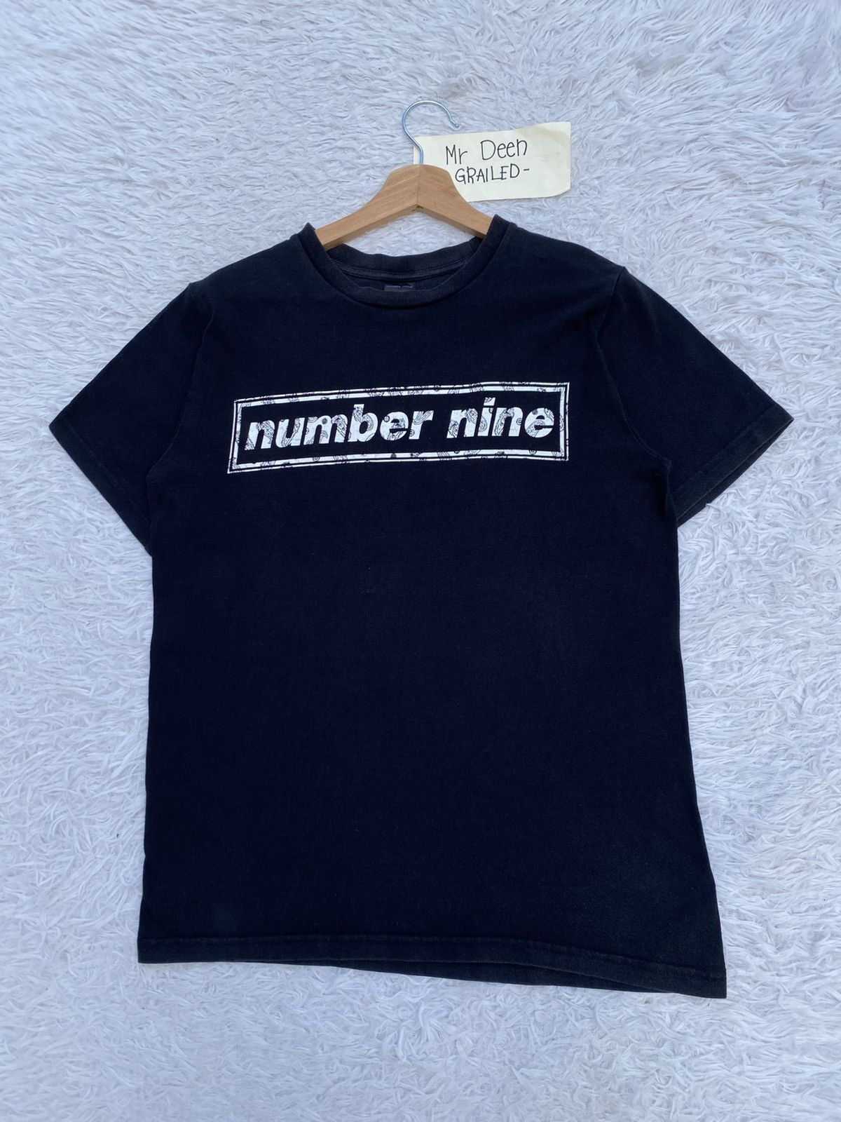 Number (N)ine Rare Number (N)ine Spellout Box Logo T-shirt Size US S / EU 44-46 / 1 - 5 Thumbnail