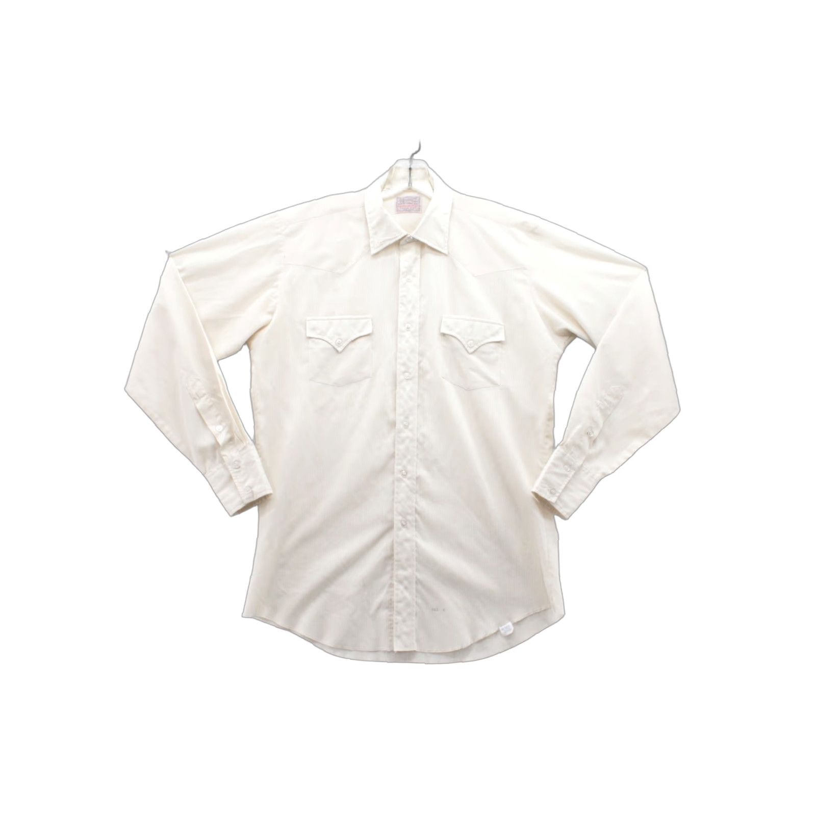 Vintage VINTAGE H Bar C WESTERN Shirt Mens M Beige Checks Button Up Long Sleeve Tail Long Tailored袖 Size US M / EU 48-50 / 2 - 1 Thumbnail