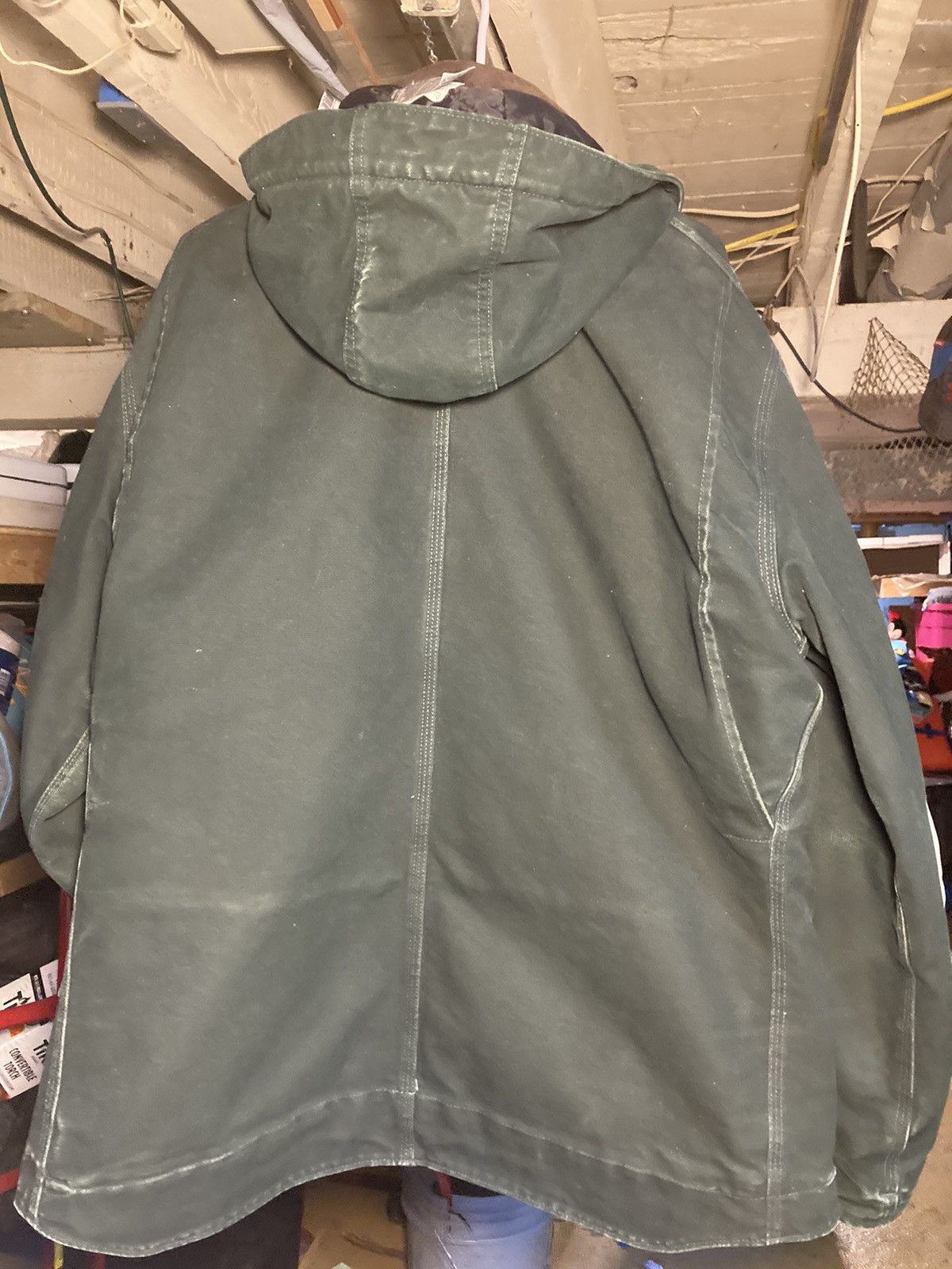 Carhartt × Vintage CRAZY J22 Green Carhartt Arctic Coat Size US L / EU 52-54 / 3 - 3 Thumbnail