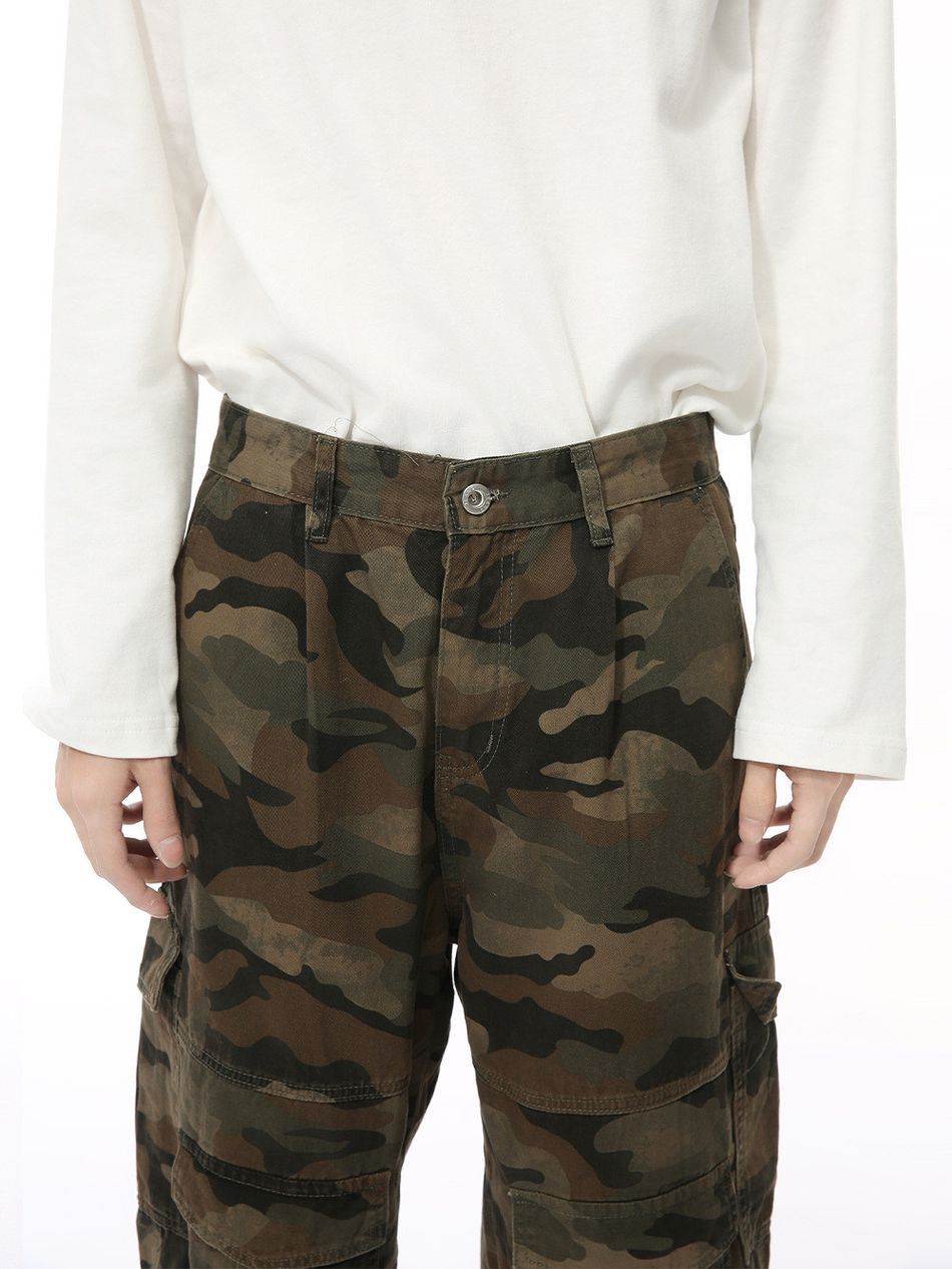 Japanese Brand Retro straight casual camouflage jeans Size US 32 / EU 48 - 4 Thumbnail
