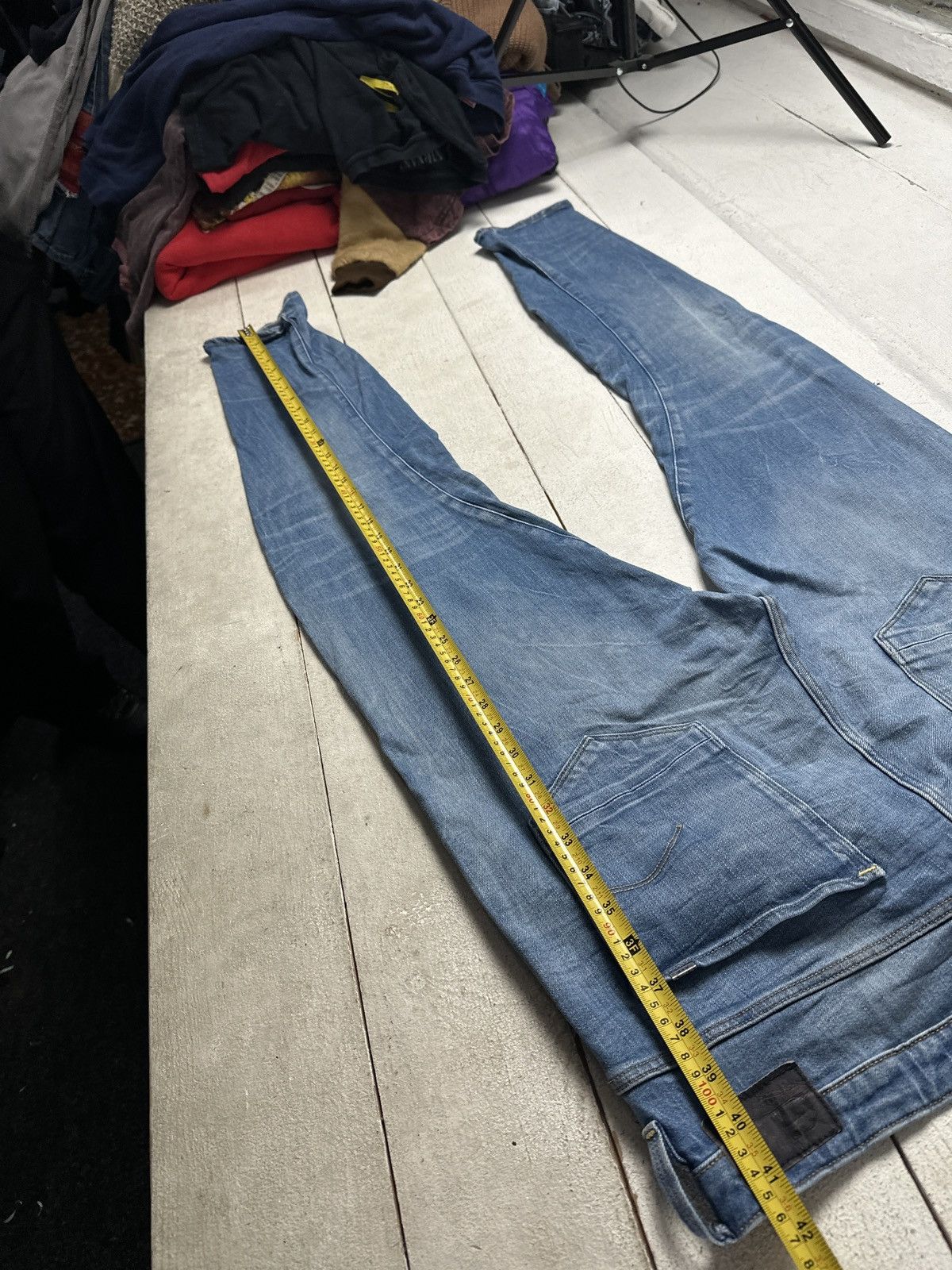 G-Star VNTG🚨G STAR RAW Jeans Washed Distressed Denim y2k Size 34" / US 12 / IT 48 - 15 Thumbnail