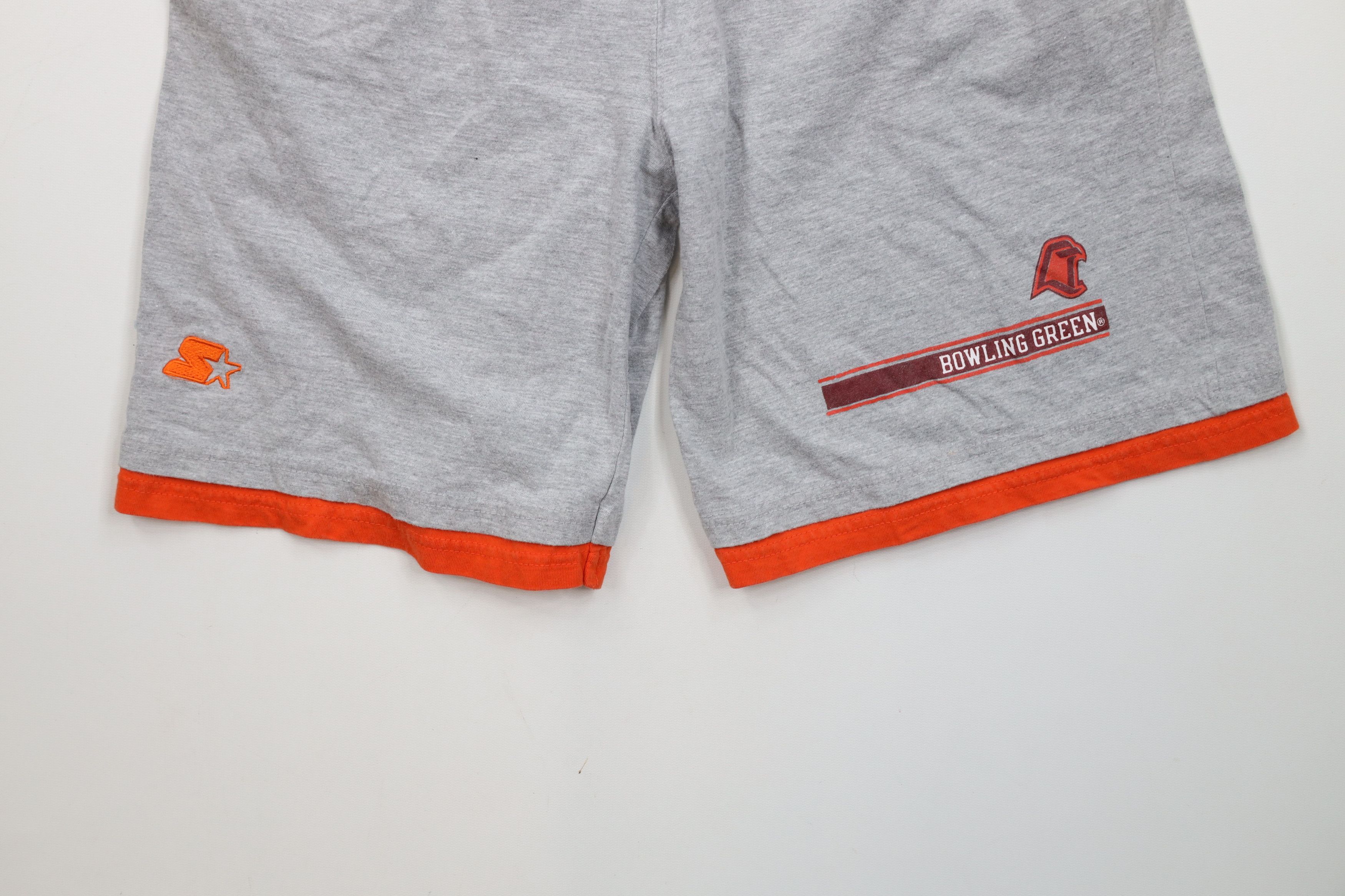 Starter × Vintage Vintage 90s Starter Green State University Layered Shorts Size US 32 / EU 48 - 4 Thumbnail