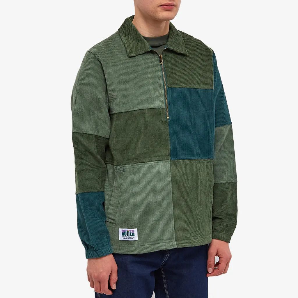 Butter Goods 💚 Butter Goods Corduroy Patchwork Pullover Foliage NEW Size US S / EU 44-46 / 1 - 2 Thumbnail