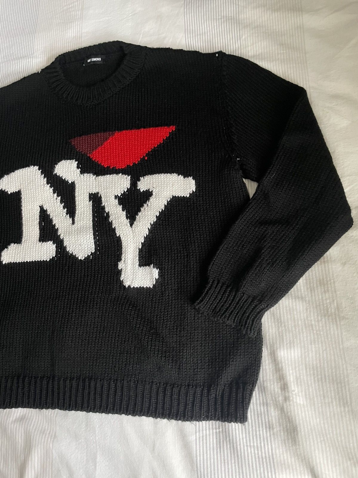 Raf Simons Raf Simons I Love NY Wool Knit Sweater FW17 Asap Rocky Size US XL / EU 56 / 4 - 3 Thumbnail
