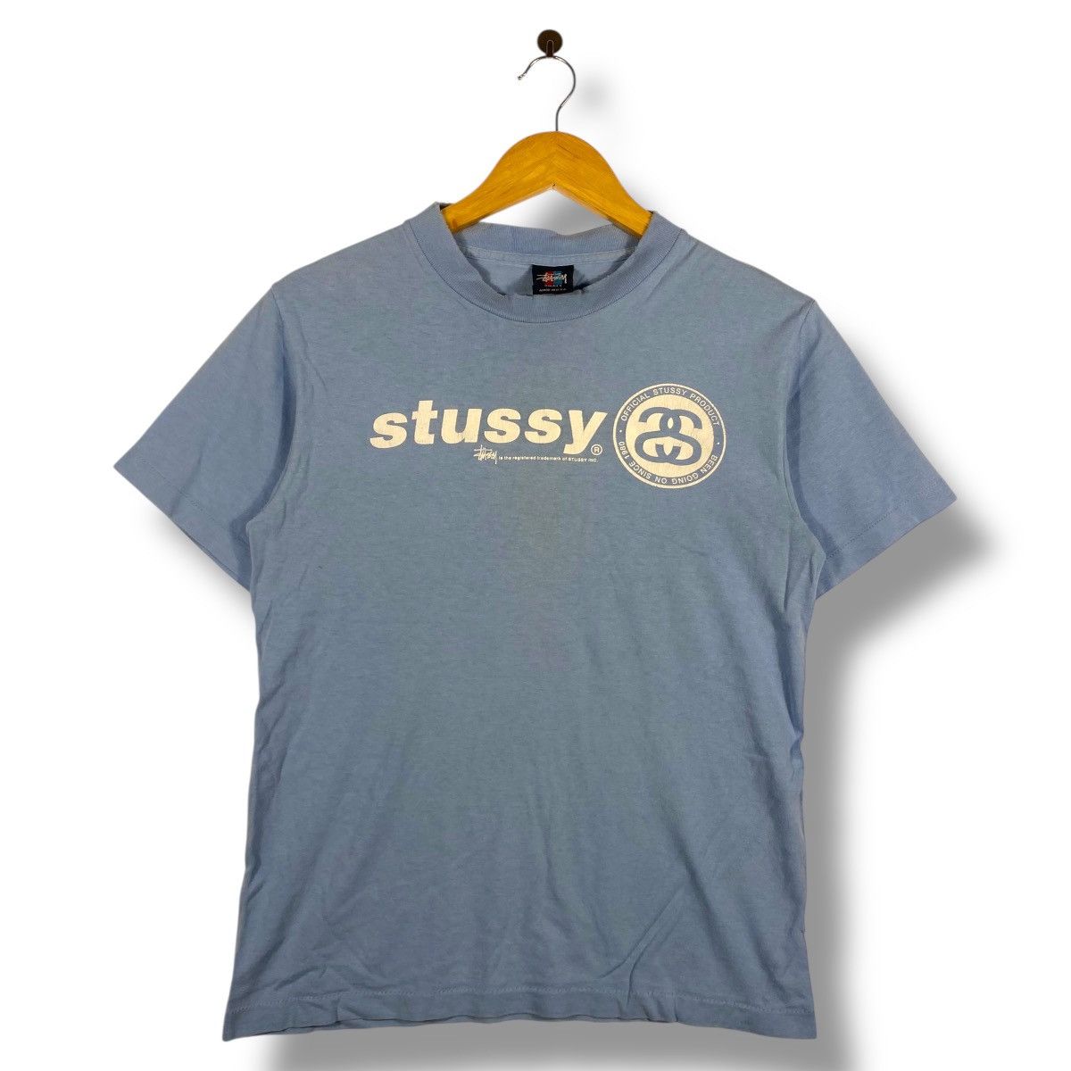 Stussy Vintage 90's STUSSY Logo Graphic Distressed Tee Shirt Size US S / EU 44-46 / 1 - 1 Thumbnail