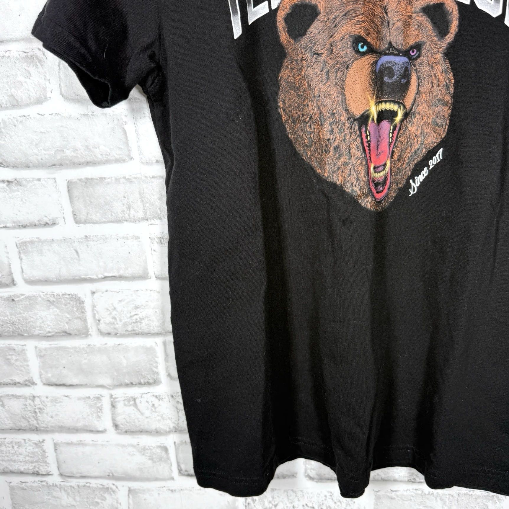 Teddy Fresh VINTAGE Teddy Fresh 100% Cotton Black Graphic Tee Mens Size M Size US L / EU 52-54 / 3 - 3 Thumbnail