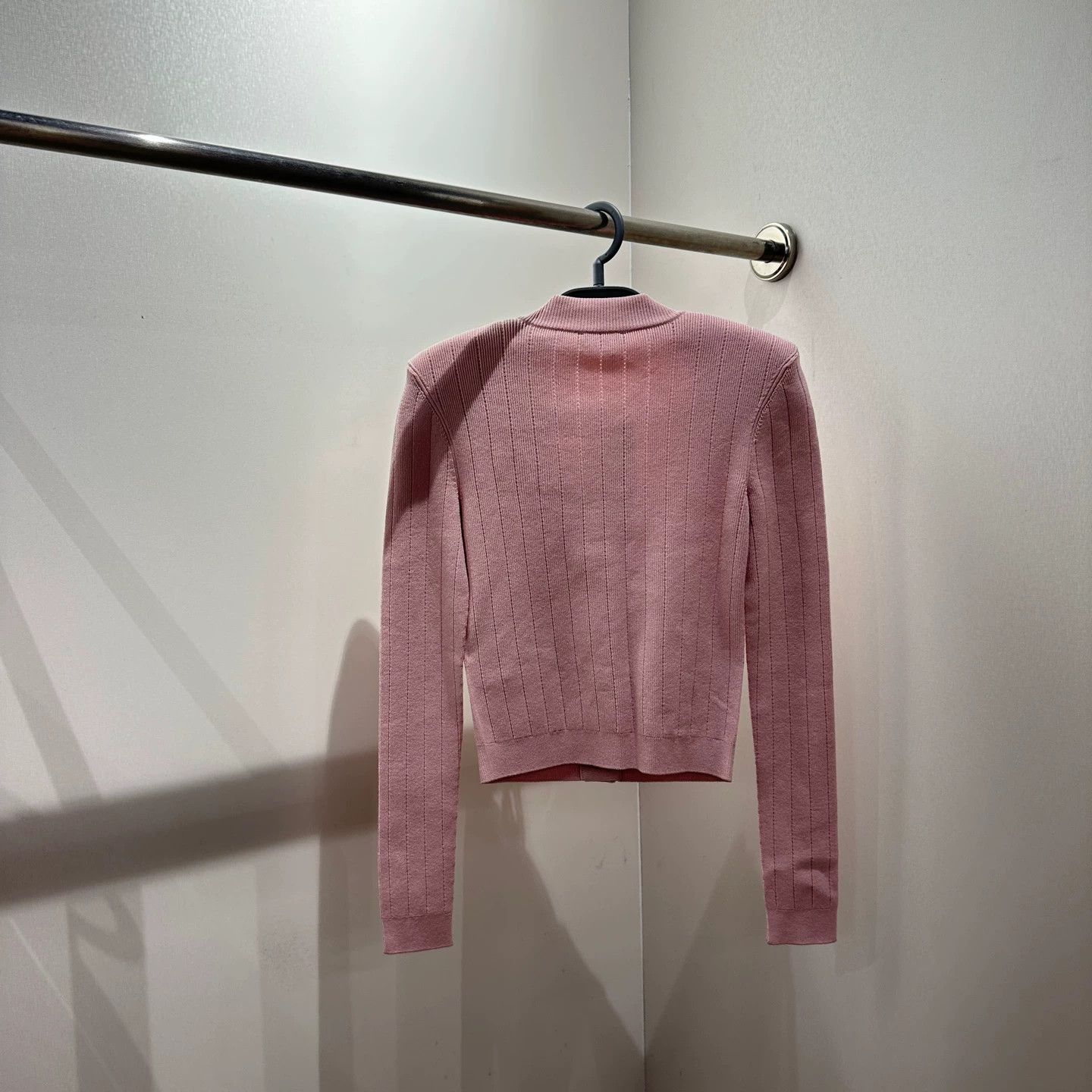Balmain Balmain apr484 pink gold button knit jacket size 36 Size XS / US 0-2 / IT 36-38 - 2 Thumbnail