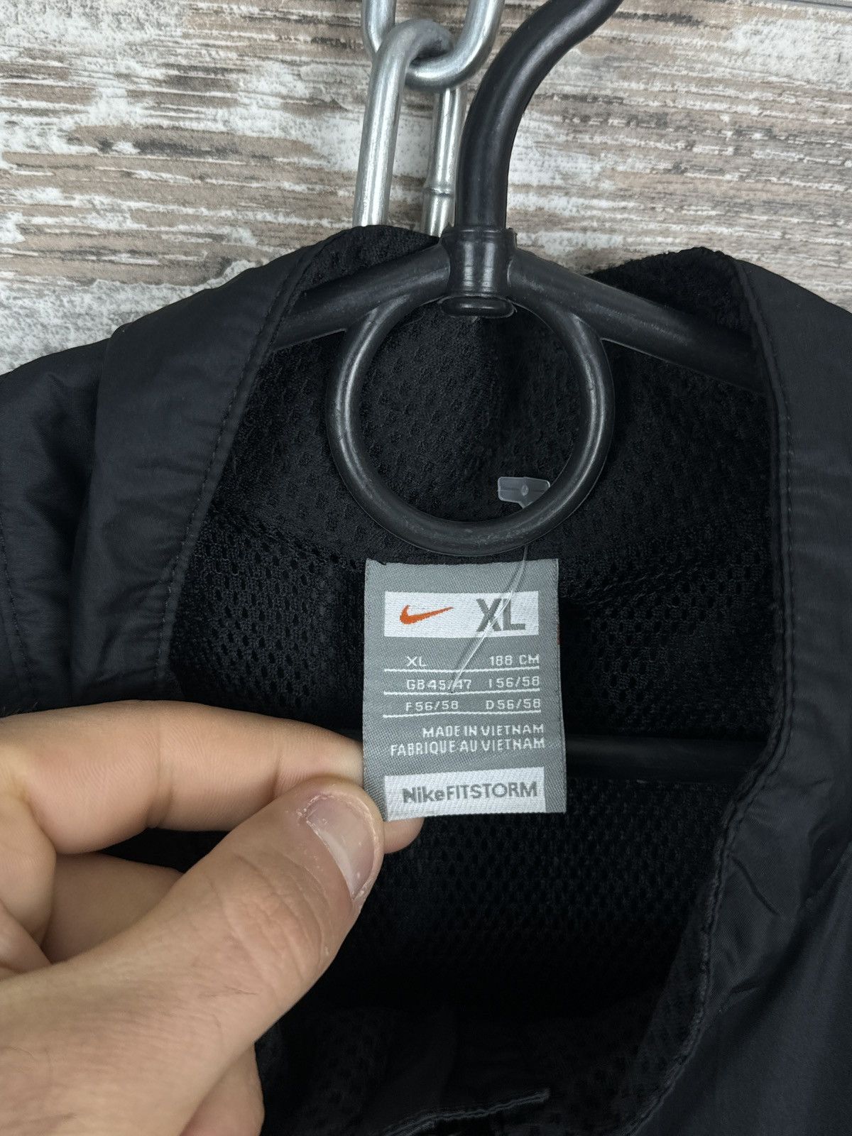 Nike Mens Vintage Nike track jacket black swoosh y2k drill rare Size US XL / EU 56 / 4 - 10 Thumbnail