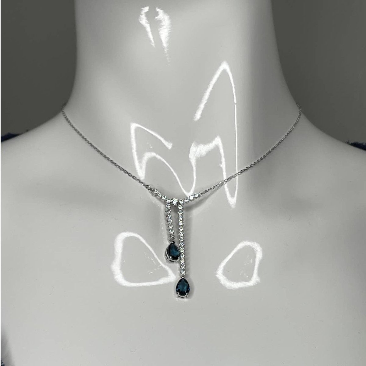 Swarovski Swarovski Vintage Y Necklace White Rhodium Plating Size ONE SIZE - 3 Thumbnail
