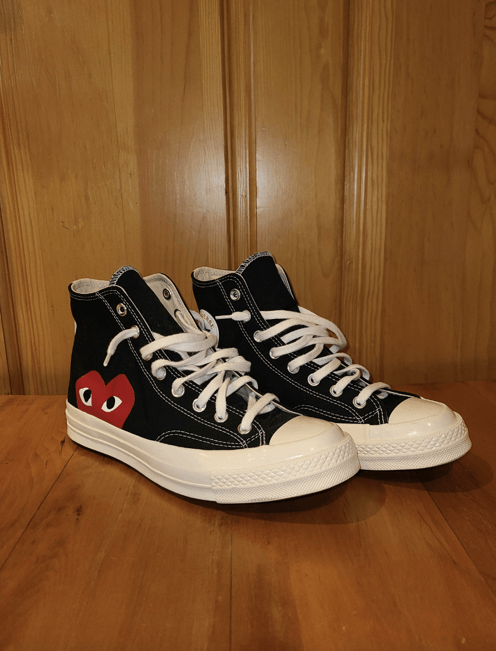 Comme des Garcons Converse CDG Converse Chuck Taylor All Star High Black Size 8.5 Grailed