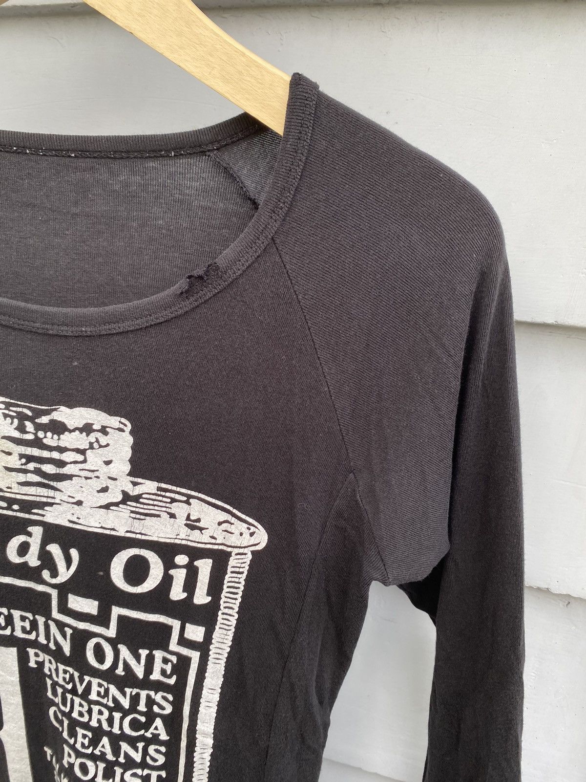 Vintage Japanese Handy Oily 3in1 Poem Slim Fit Longsleeve Tshirt Size US M / EU 48-50 / 2 - 4 Thumbnail