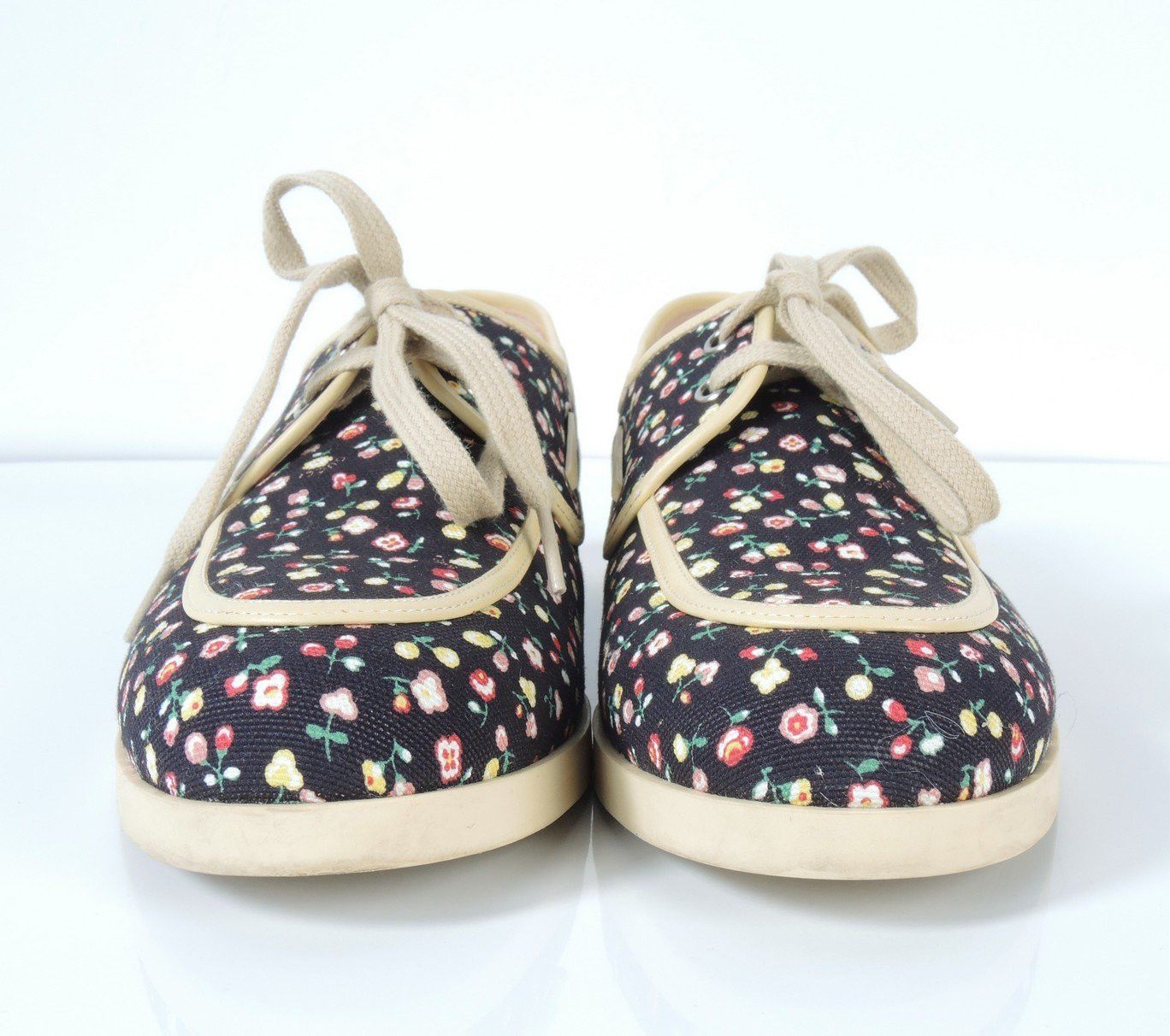 o1smst1ft0424 Floral Boat Sneaker in Multicolor