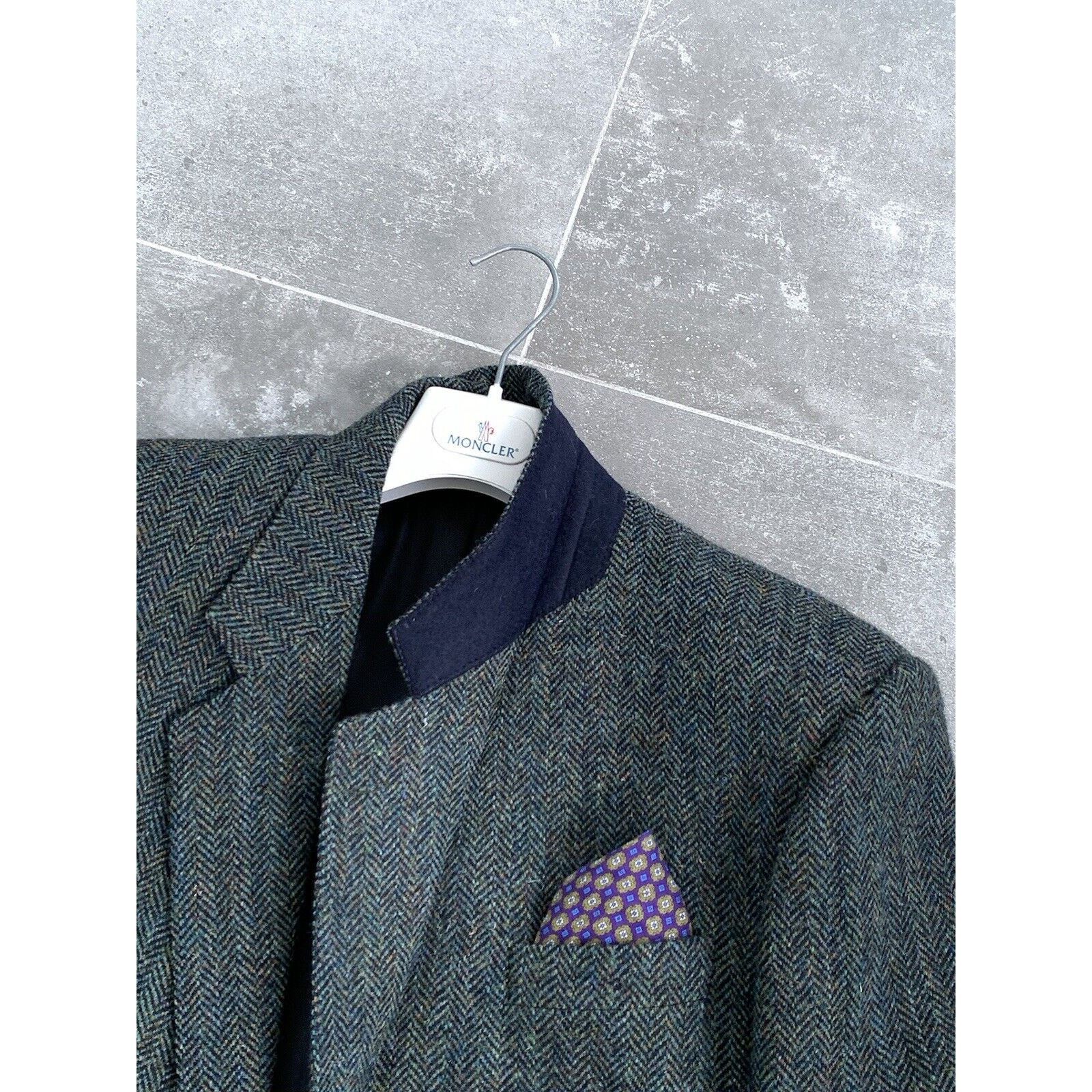 Burberry × Harris Tweed Men's BURBERRYS' HARRIS TWEED Sport Blazer Jacket Coat EU 52 Size 52R - 7 Thumbnail
