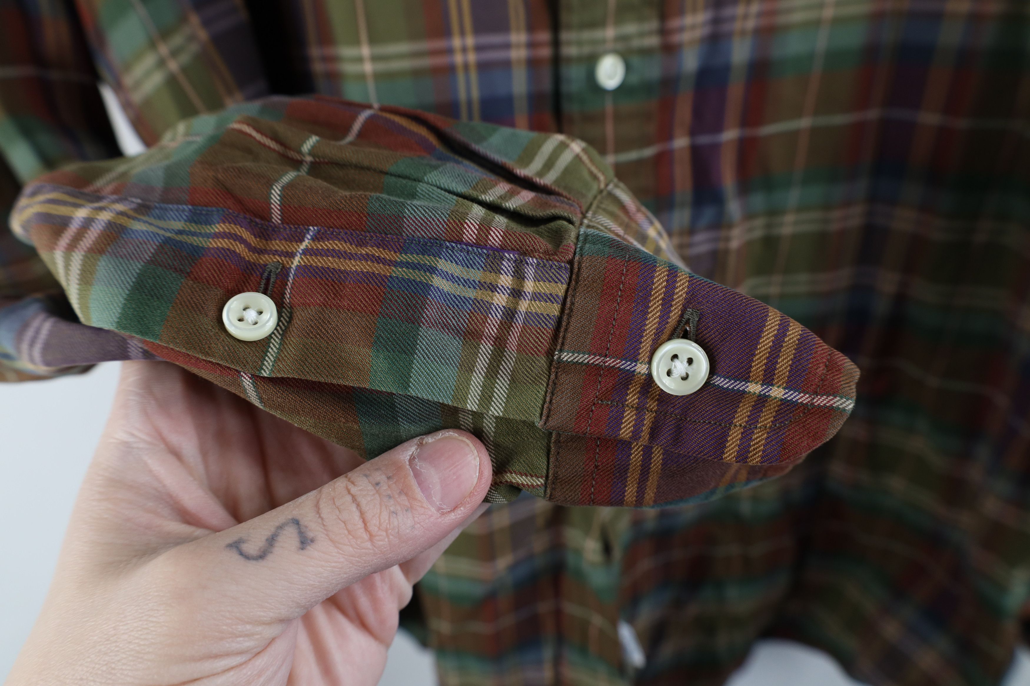 Ralph Lauren × Vintage Vintage 90s Ralph Lauren Collared Button Down Shirt Plaid Size US XL / EU 56 / 4 - 10 Thumbnail