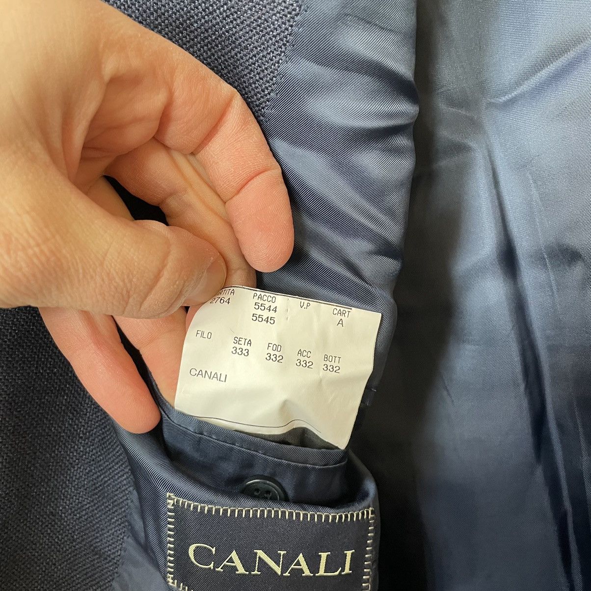 Canali 56 R 7 Canali Wool silk button Blazer jacket bomber old luxu Size US XL / EU 56 / 4 - 3 Thumbnail