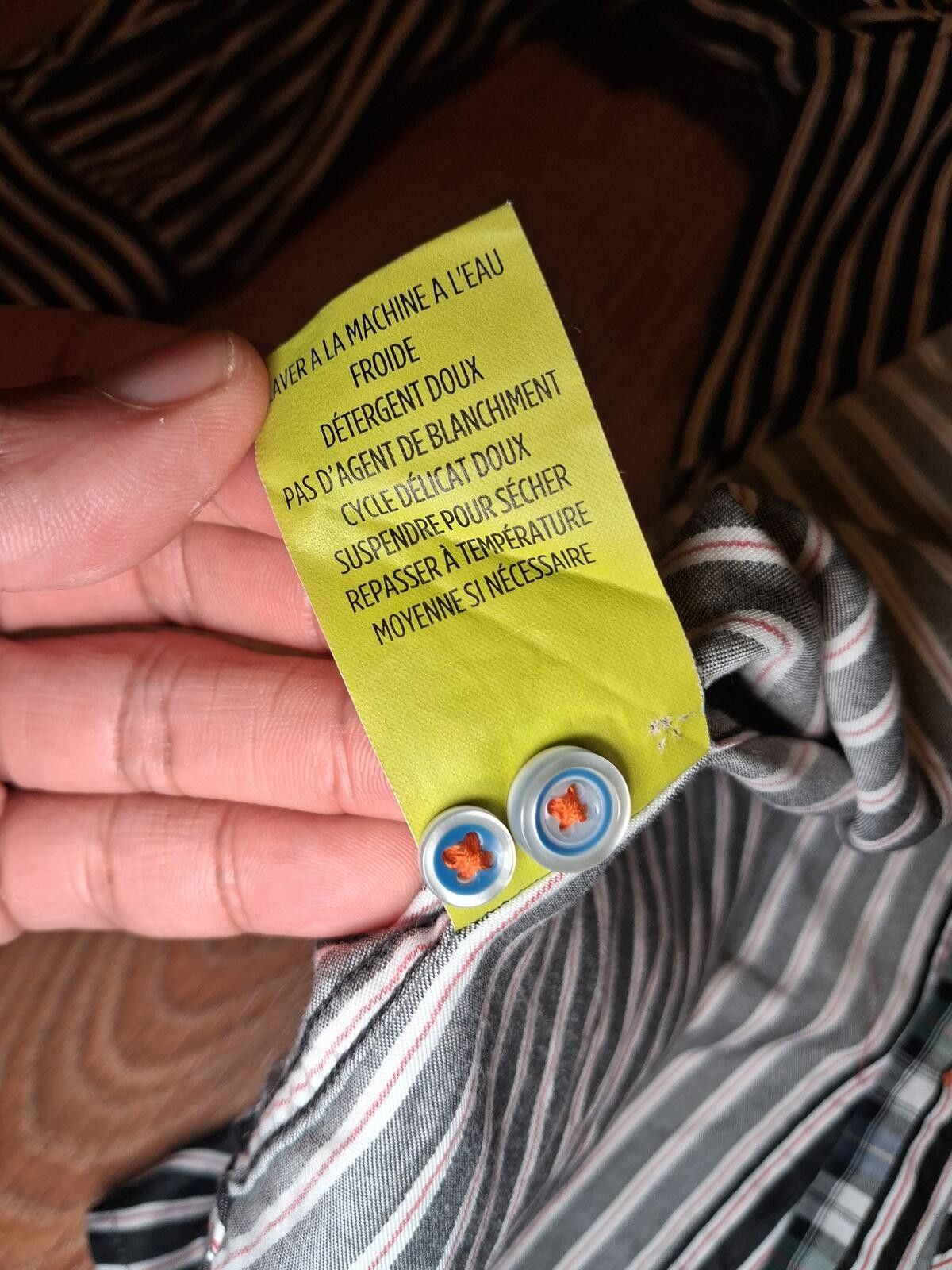 Robert Graham Robert Graham X Shirt Mens XL Black Striped Cotton Flip Cuff Size US XL / EU 56 / 4 - 5 Thumbnail