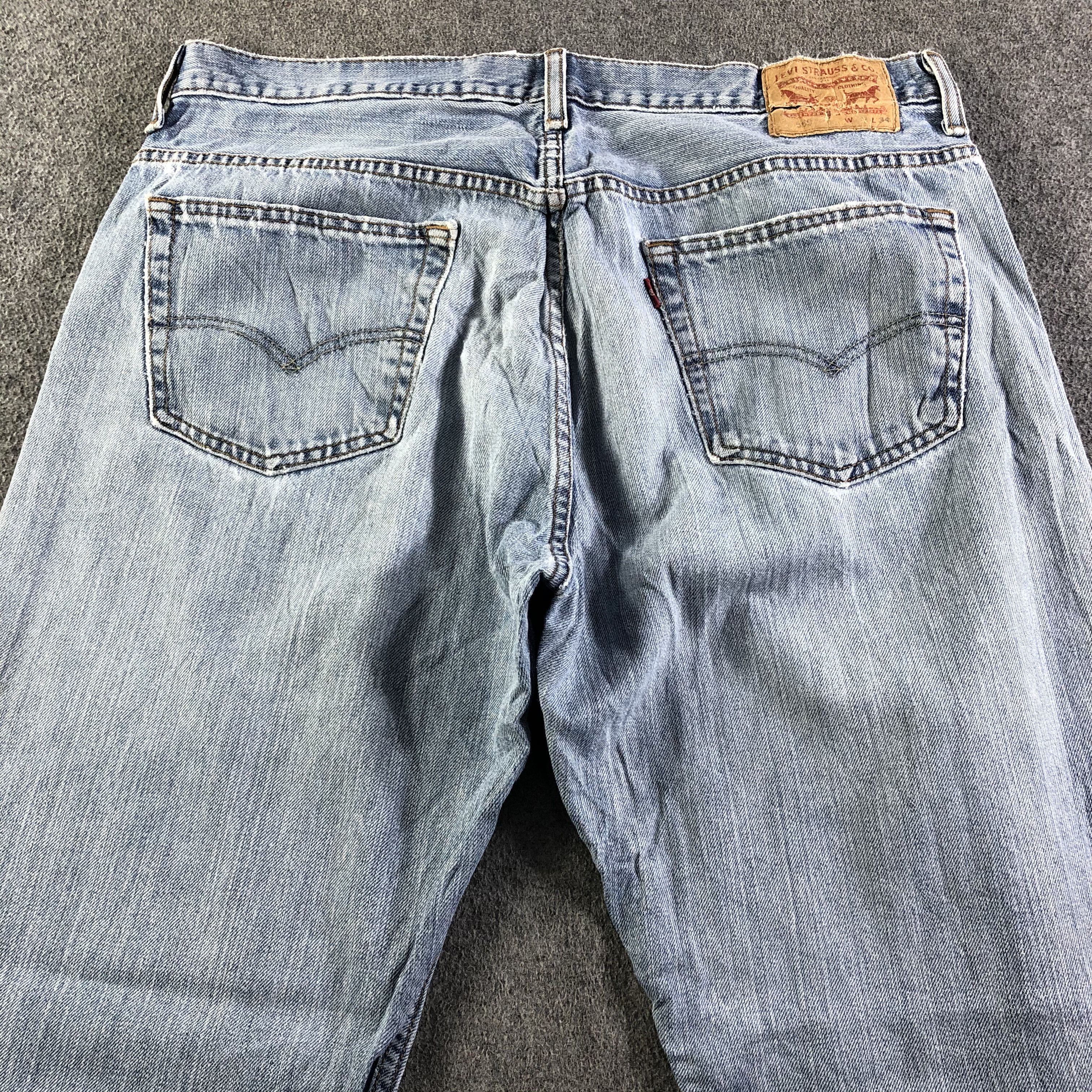 Levi's Vintage Blue Wash Levis 569 Jeans-J4273 Size US 37 - 4 Thumbnail