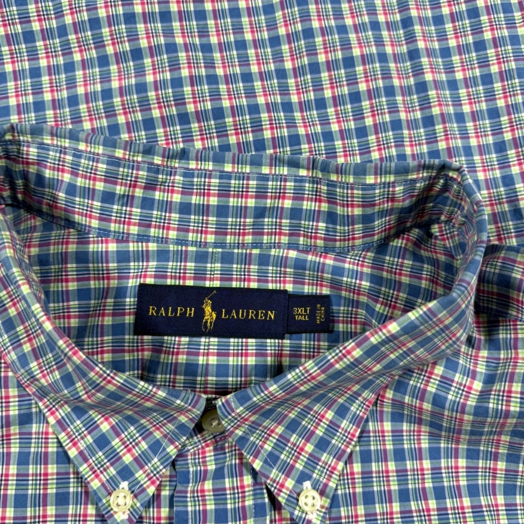 Ralph Lauren Ralph Lauren Shirt Plaid Button Down Long Sleeve 3XLT Tall Mens Multicolor Size US XXL / EU 58 / 5 - 3 Thumbnail
