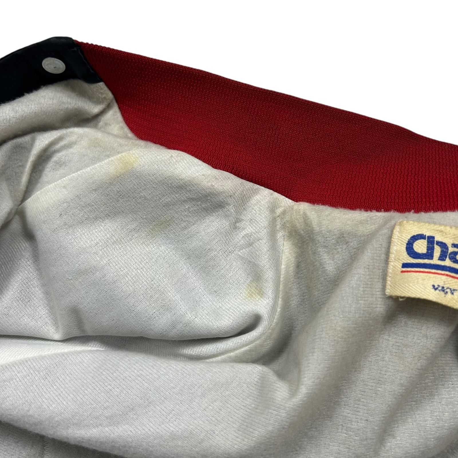 MLB VTG 90s CLEVELAND INDIANS CHALK LINE SATIN JACKET SPELL OUT Size US M / EU 48-50 / 2 - 7 Thumbnail